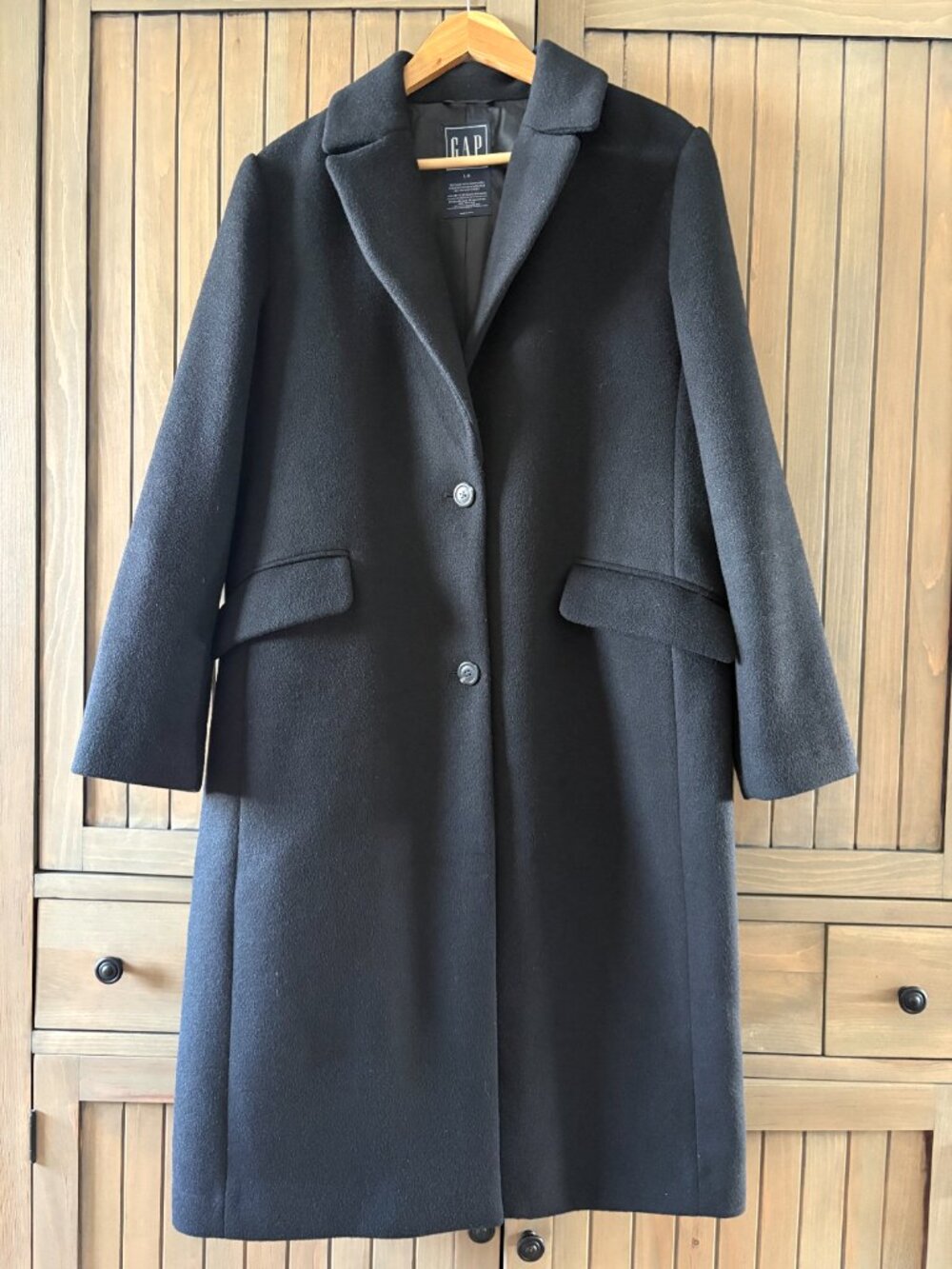 GAP wool coat in Black, NWOT - Picture 2 of 9